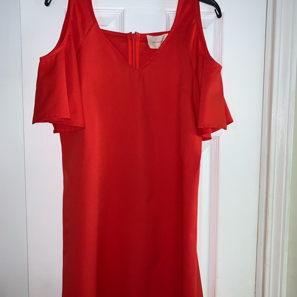 Skies are Blue Red Dress, Size 8 - Picture 4 of 5